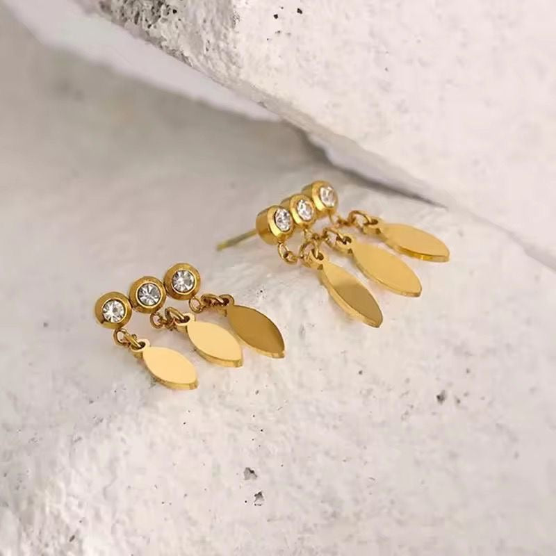 Jasper Charm Studs
