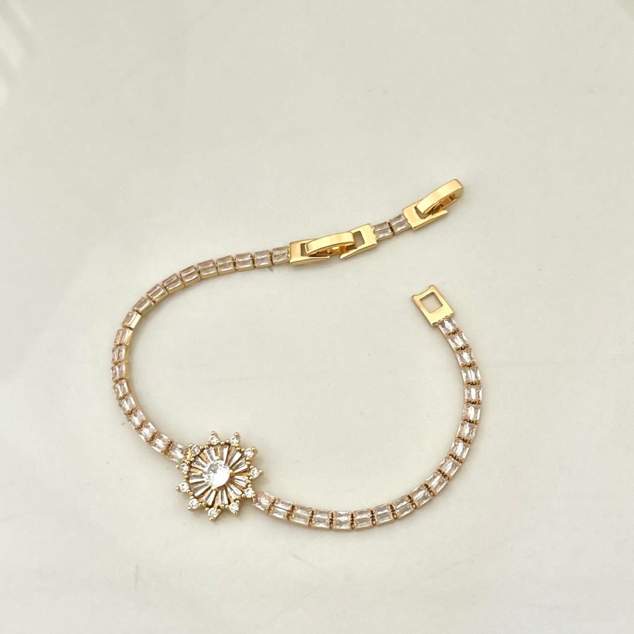 Shimmer Baguette Tennis Bracelet