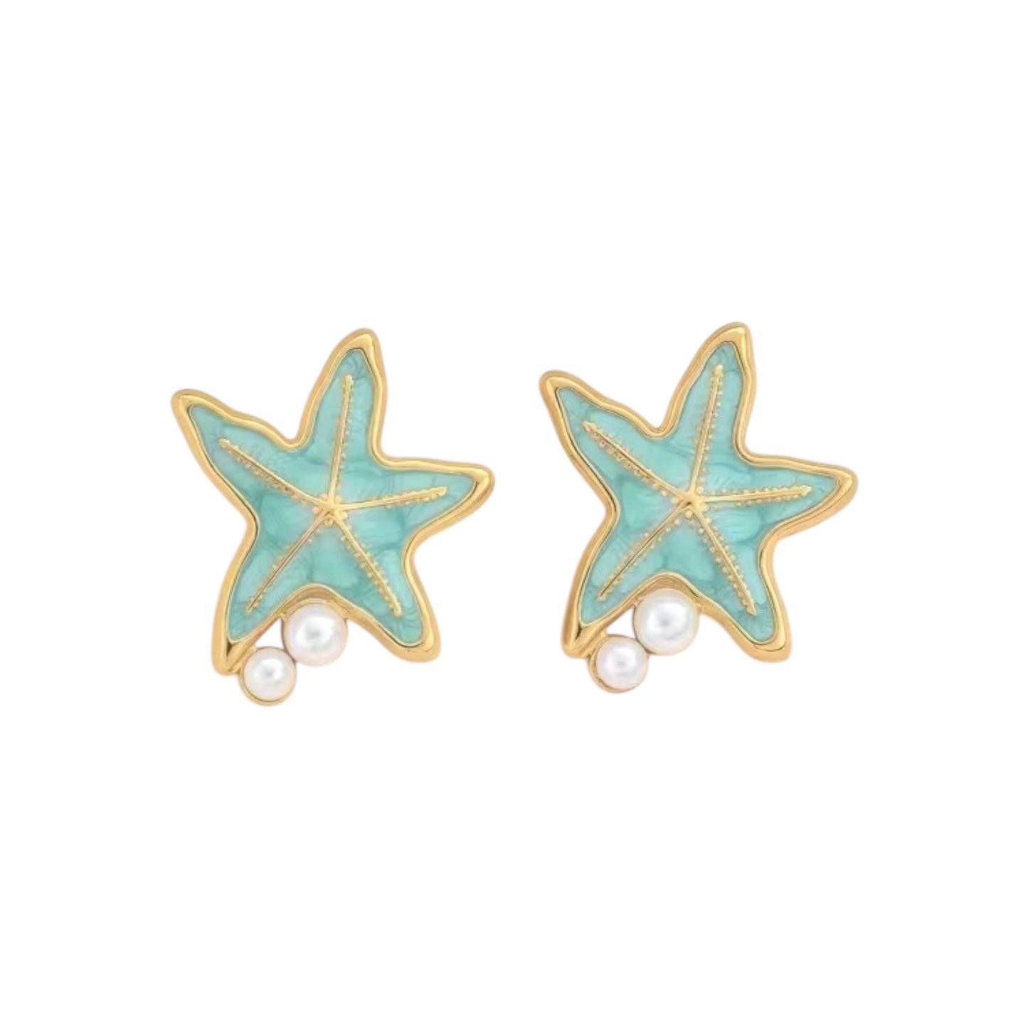Ocean Star Studs -Turquoise