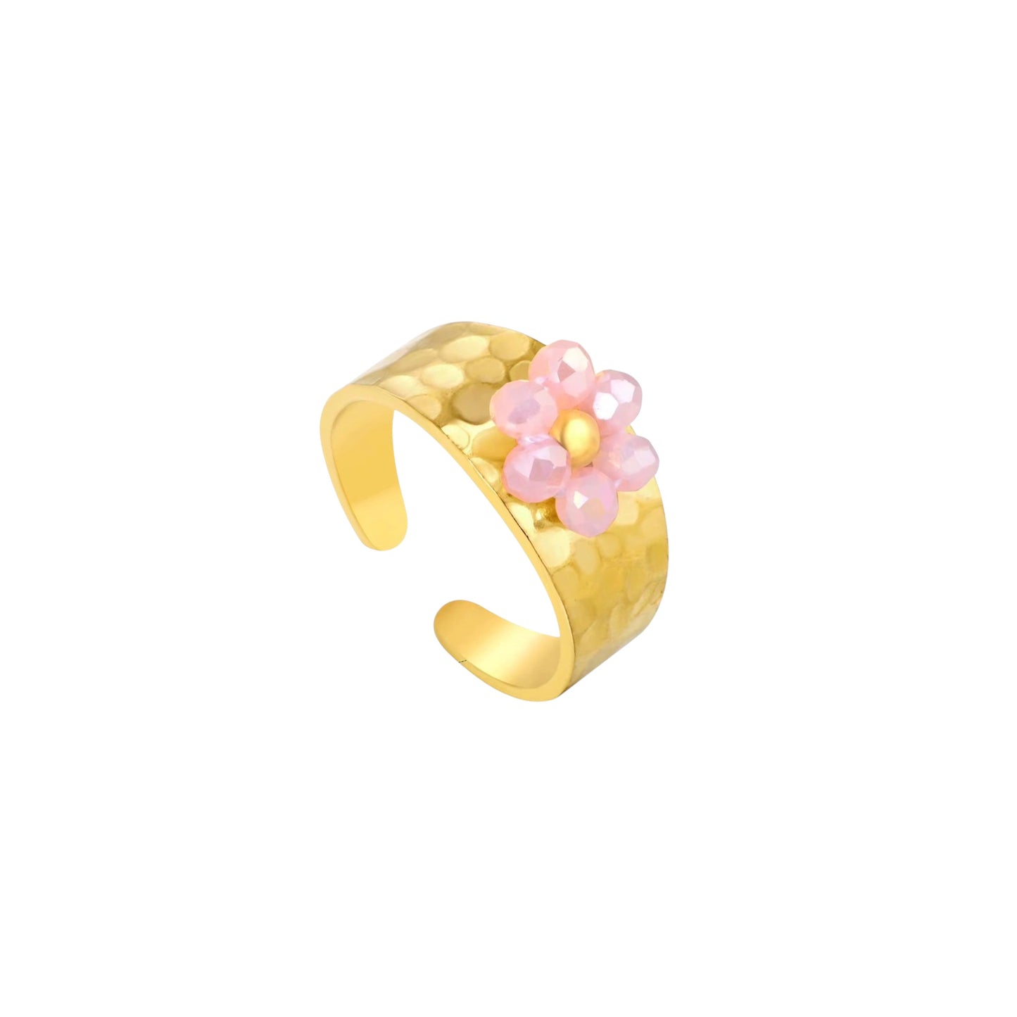 Disty Daisy Hammered Ring