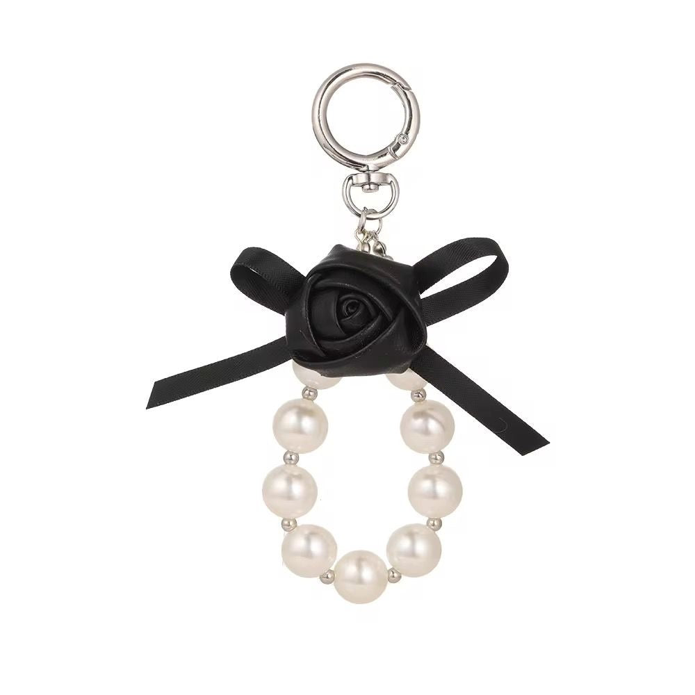 Rosa Pearl Bag Charm XKeychain