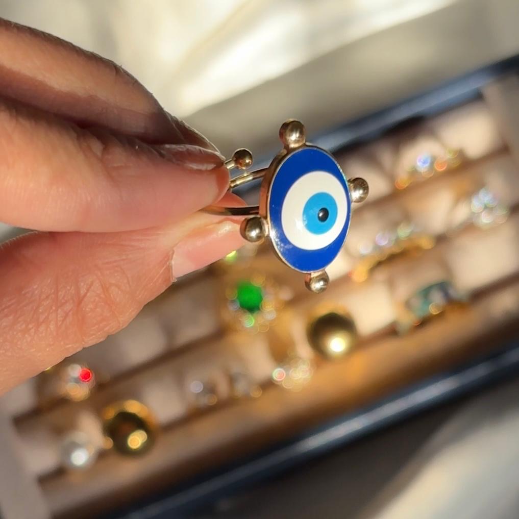 Evil Eye Signet Ring