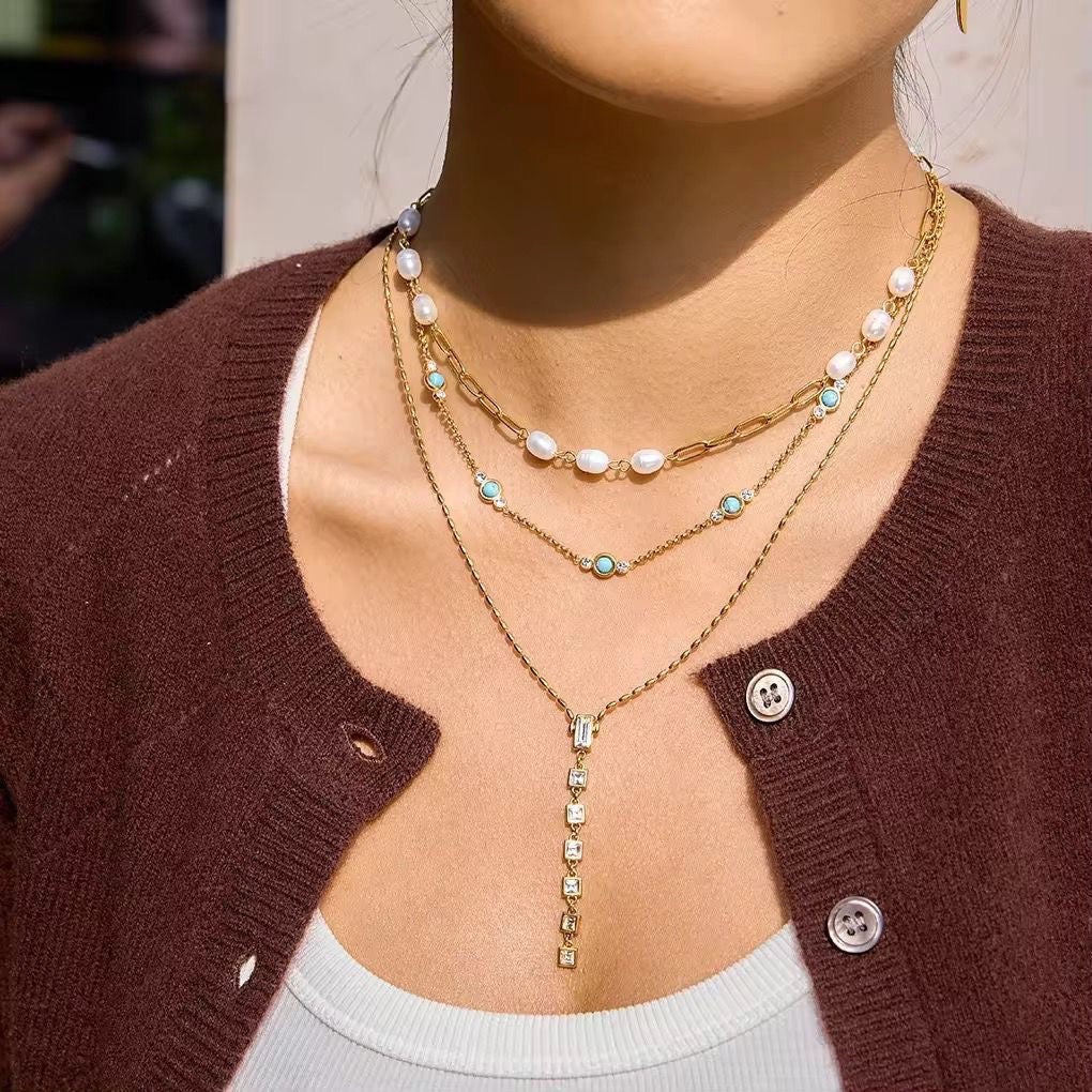 Dolce Turquoise Beaded Necklace