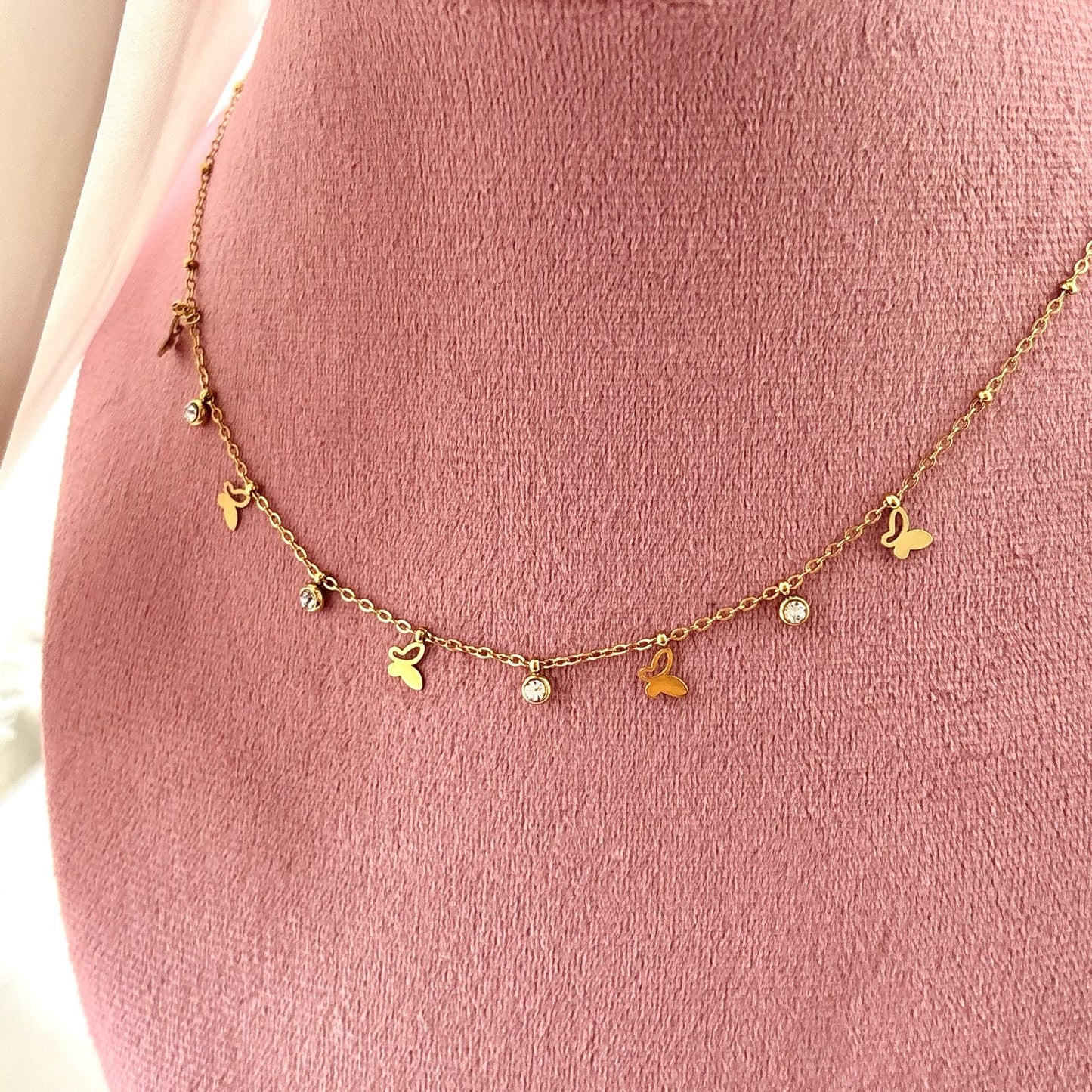 Fluttery Charm Necklace