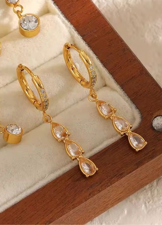Dew Drop Chandelier Hoops