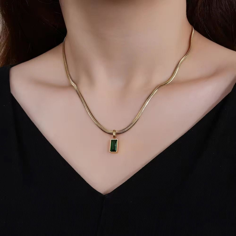 Emerald Tasha Necklace