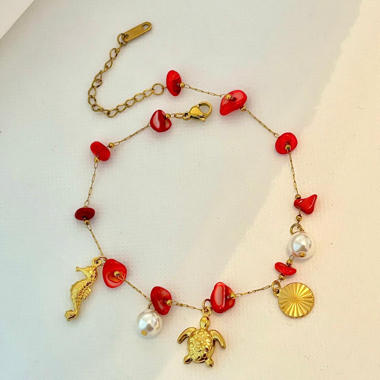 Reef Coral Island Anklet