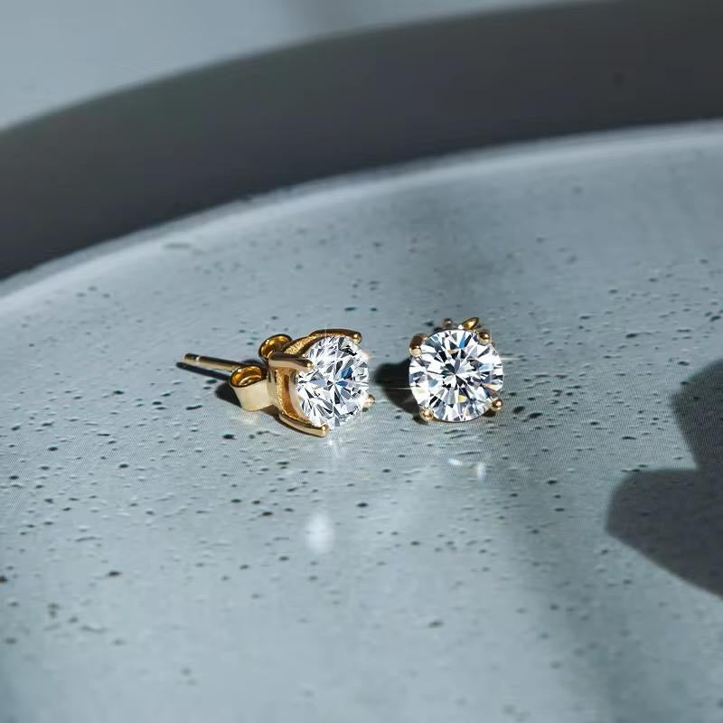 Diamond Studs-8A Zircon | Brilliant Cut