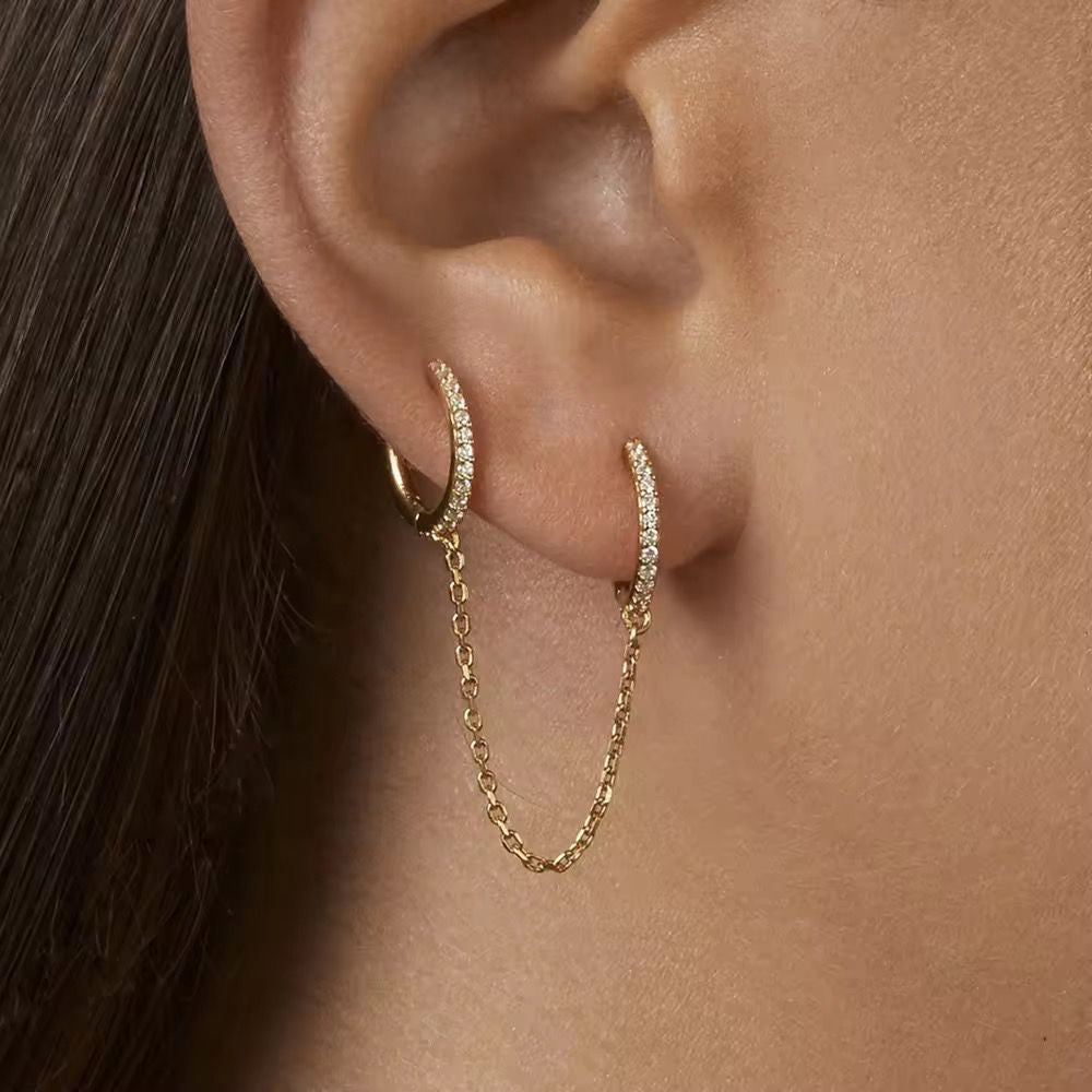 Bling Cz Stack Hoops