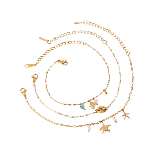 Marine Majesty Bracelet Set -Set of 3 Charm Bracelets