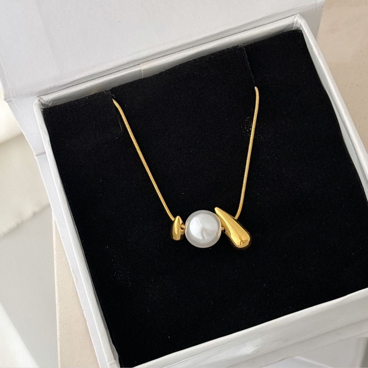 Luxe Pearle Necklace -18K