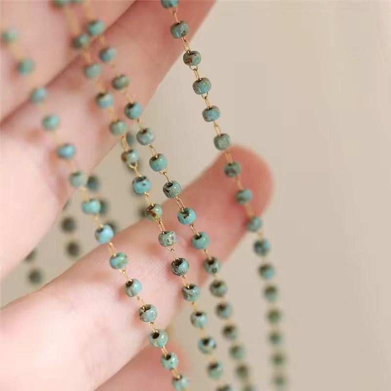 Azure Turquoise Beaded Necklace