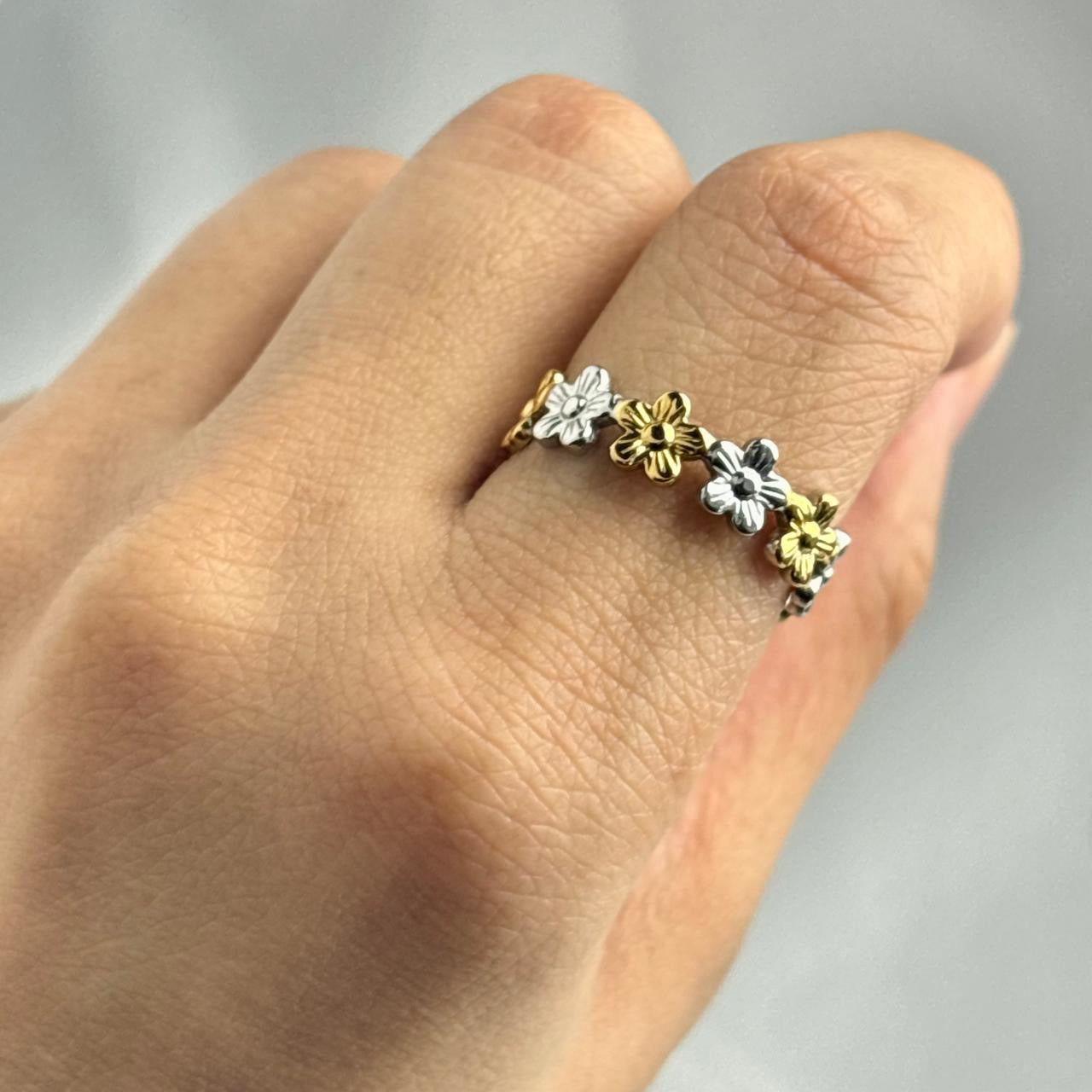 Daisy Bloom Ring -Mix Tone