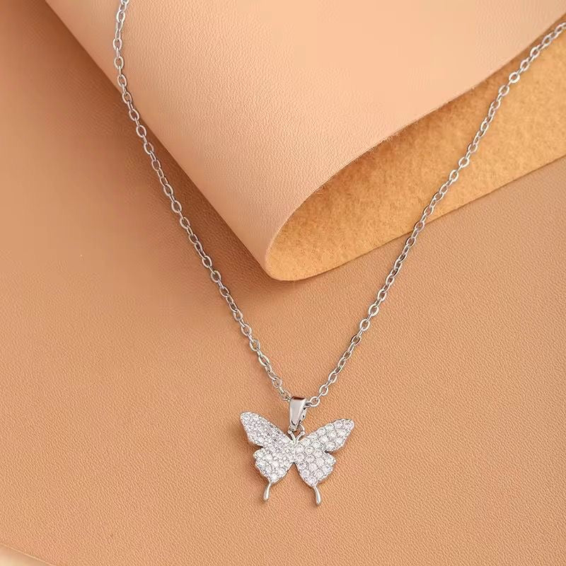 Sparkly Butterfly Necklace