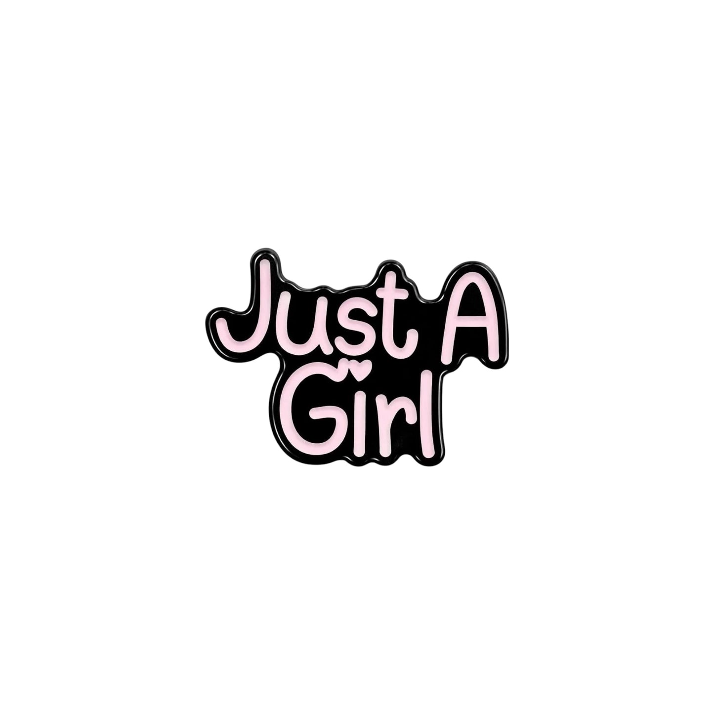 Just A Girl Phone Metal Charm