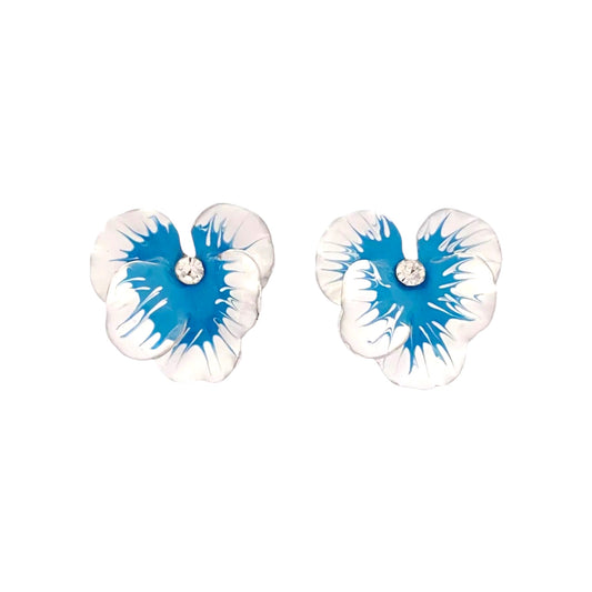 Fiona Cz Studs -Blue