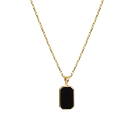Noir -Secret Message Necklace