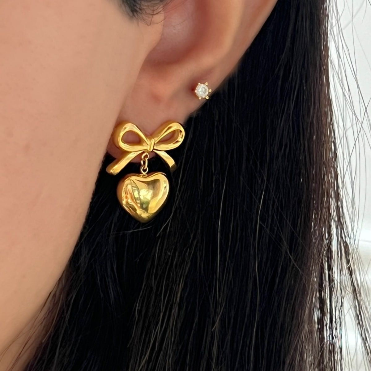 Ballerina Bow Earrings -18K