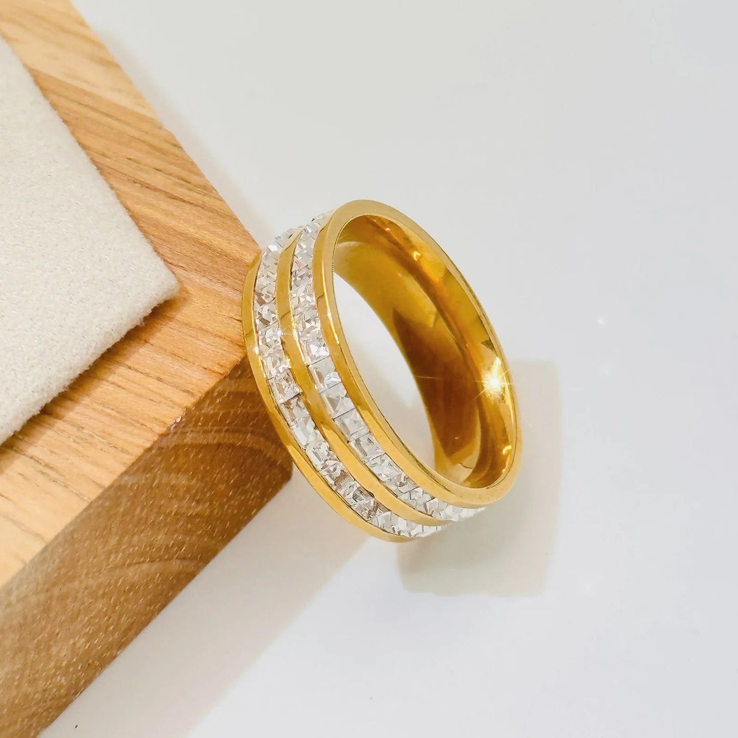 Iced Out Luxe Zircon Ring -18K