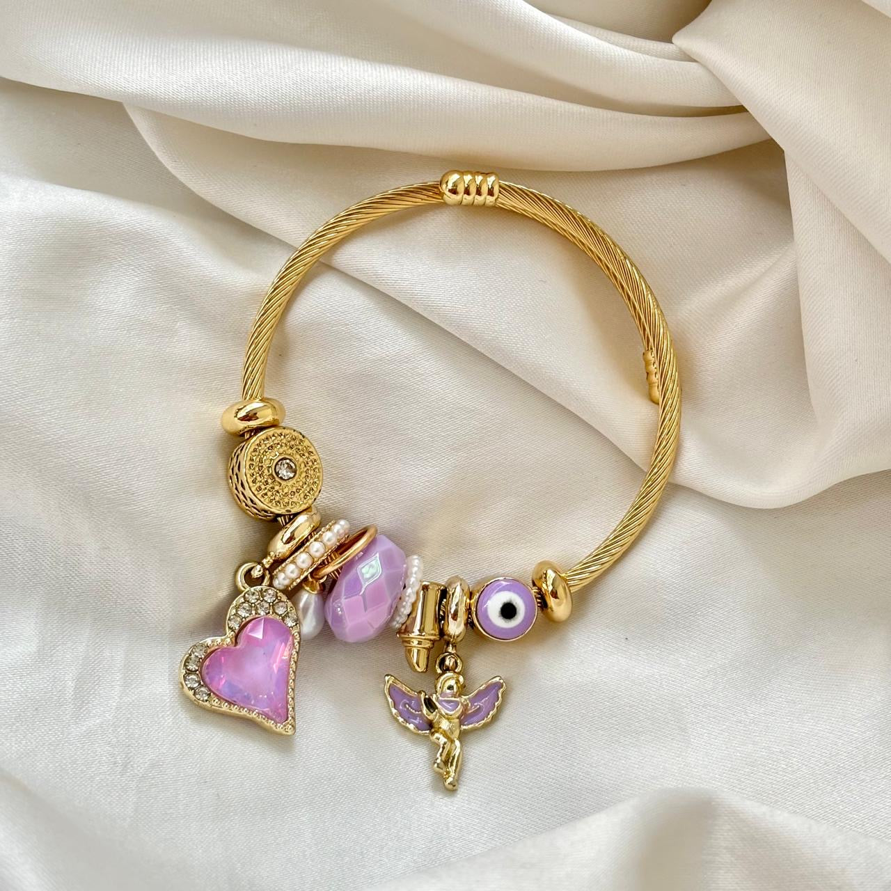 Lilac Dreams Charms Bracelet