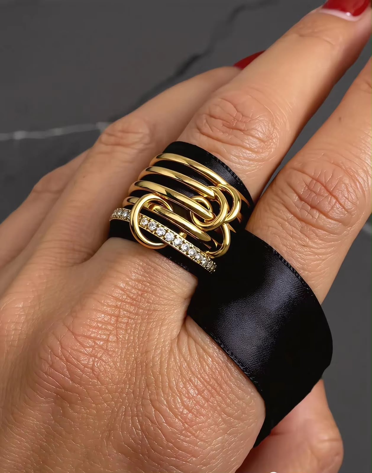 Timeless Interwine Stack Ring