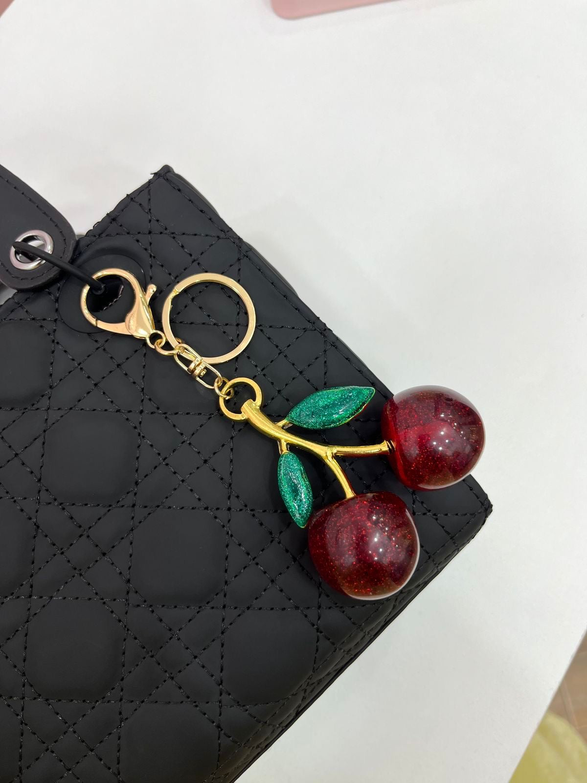 Cherry Charm Keychain