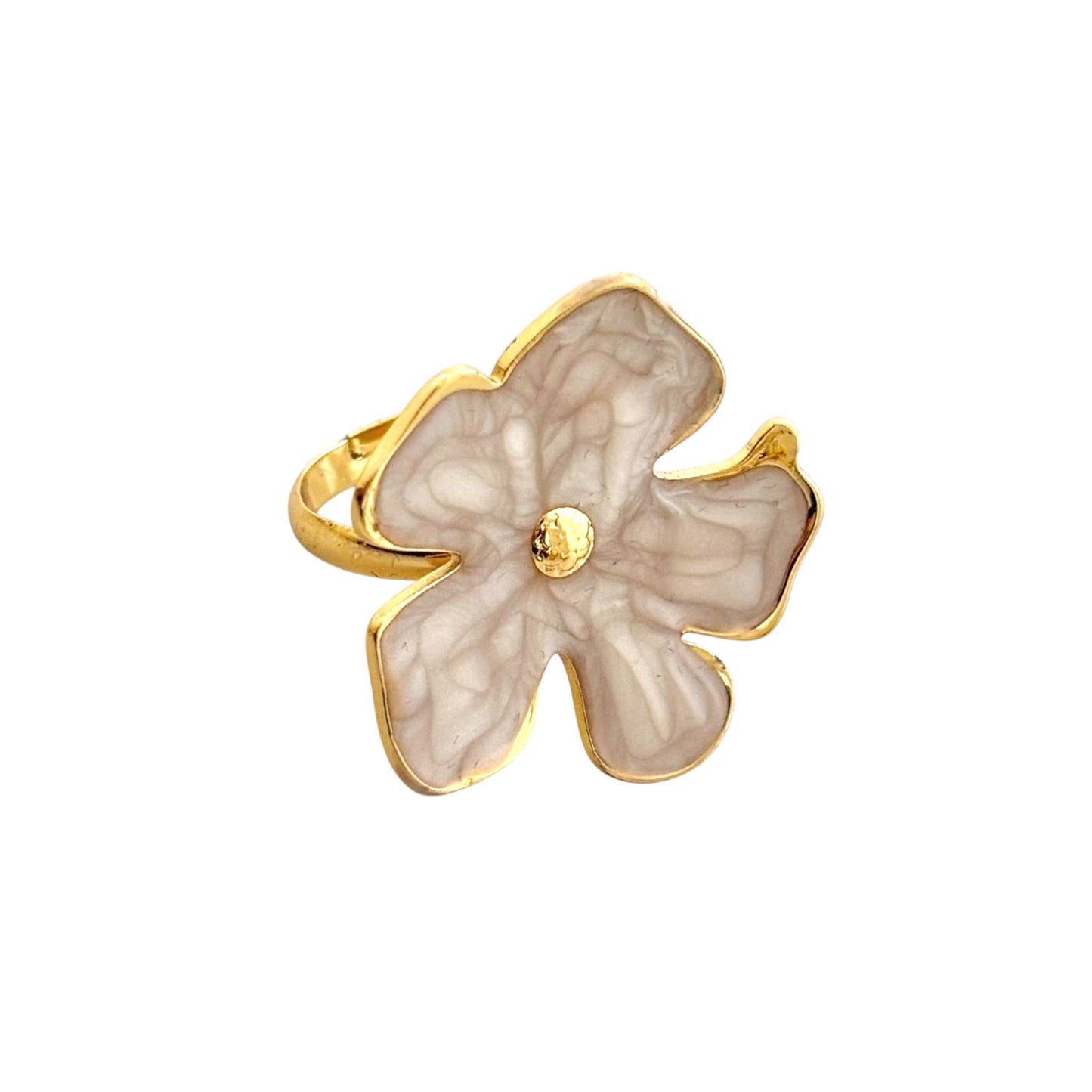 Hibiscus Ring -White