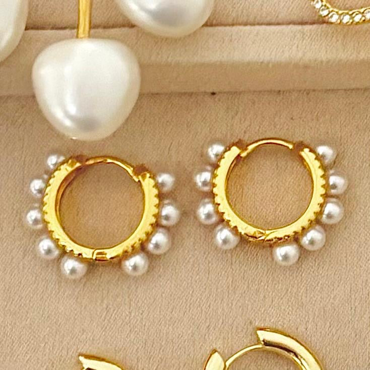 Marbella Pearla Hoops