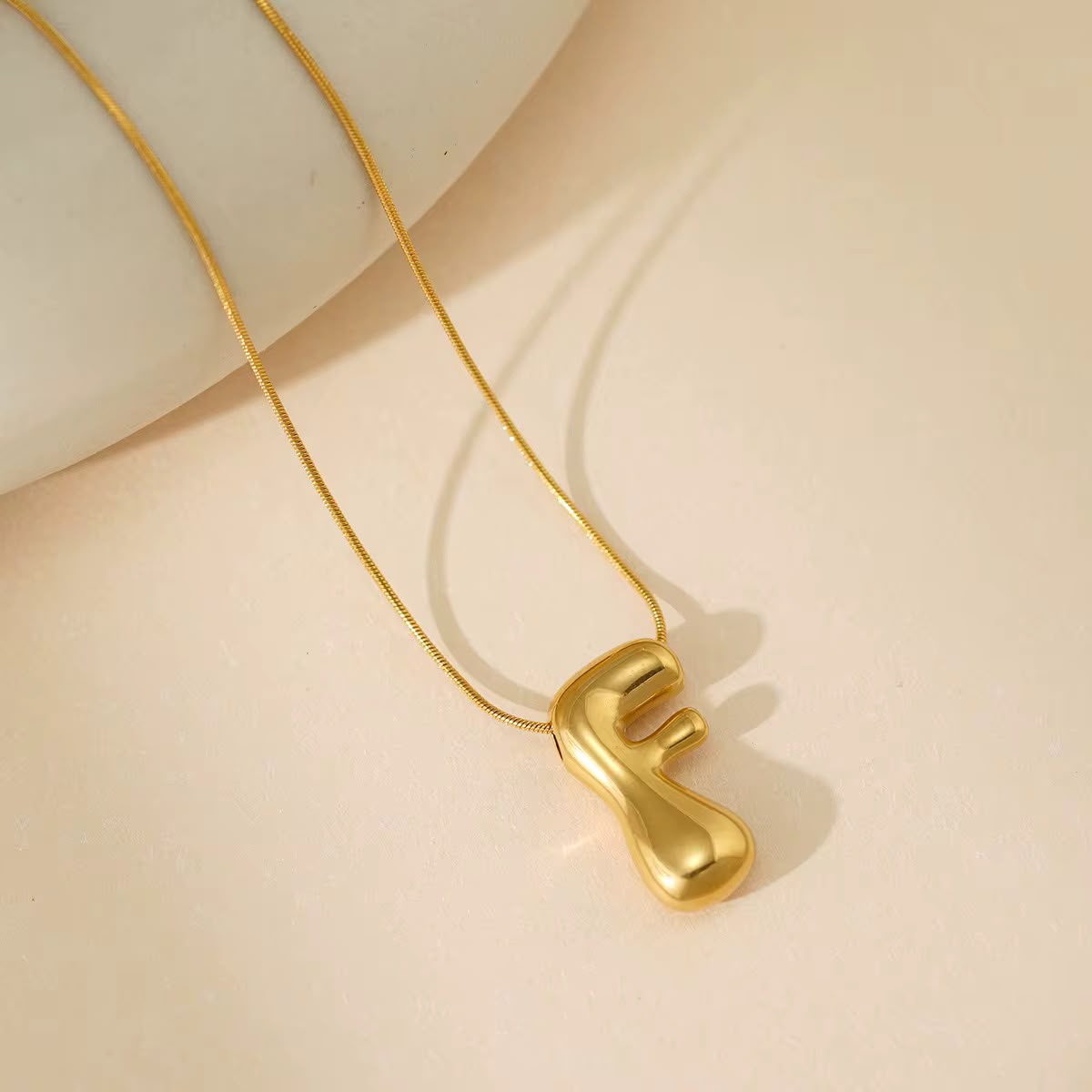 Bubble Initial Necklace