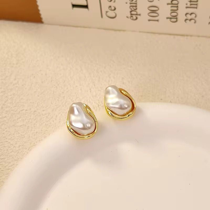 Baroque Pearl Studs