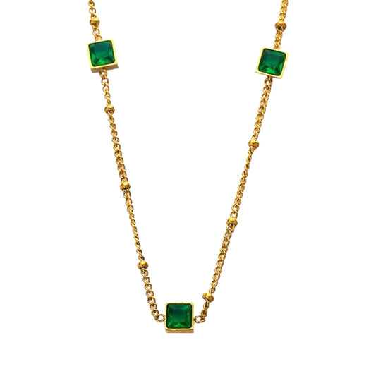 Tasha Emerald Necklace