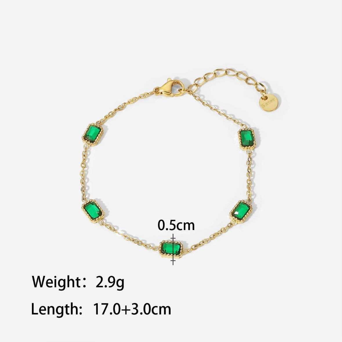 Faerydale Emerald Bracelet -18K