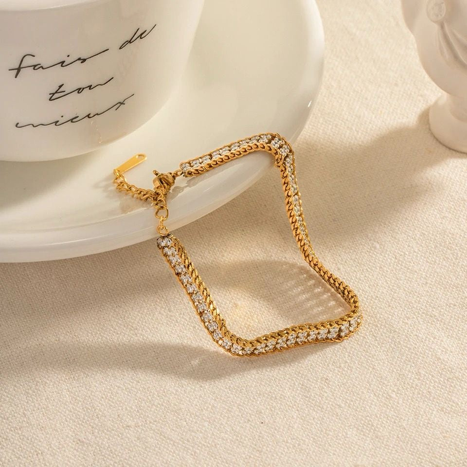 Clara Zircon Bracelet -18K