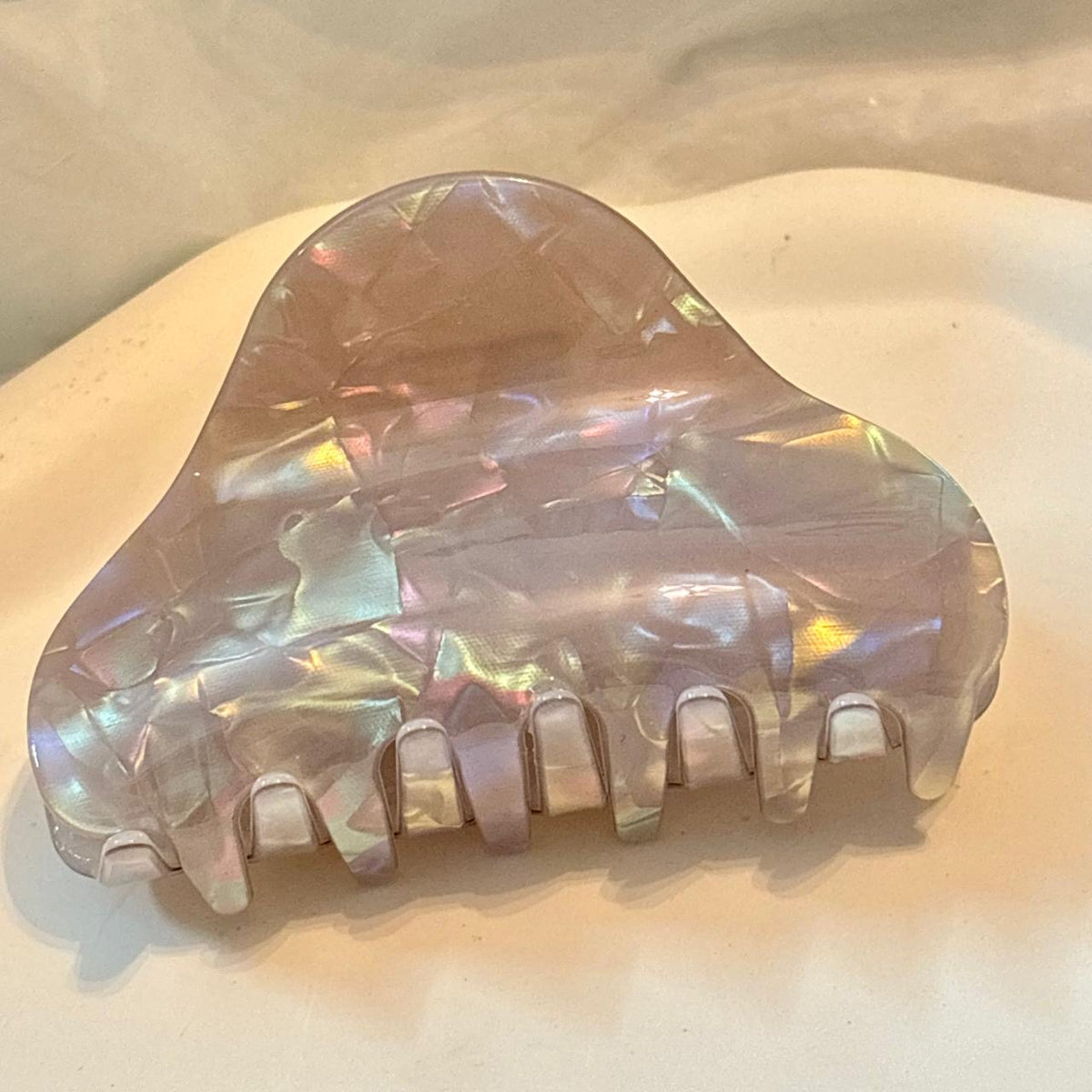 Ash Pearlescent Cloudy Claw Clip