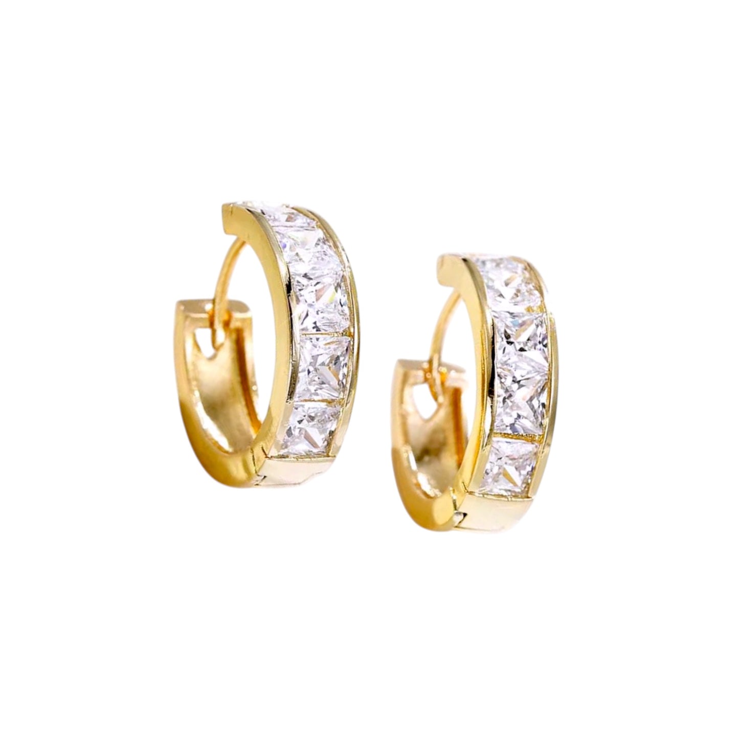 Glitz Diamond Hoops