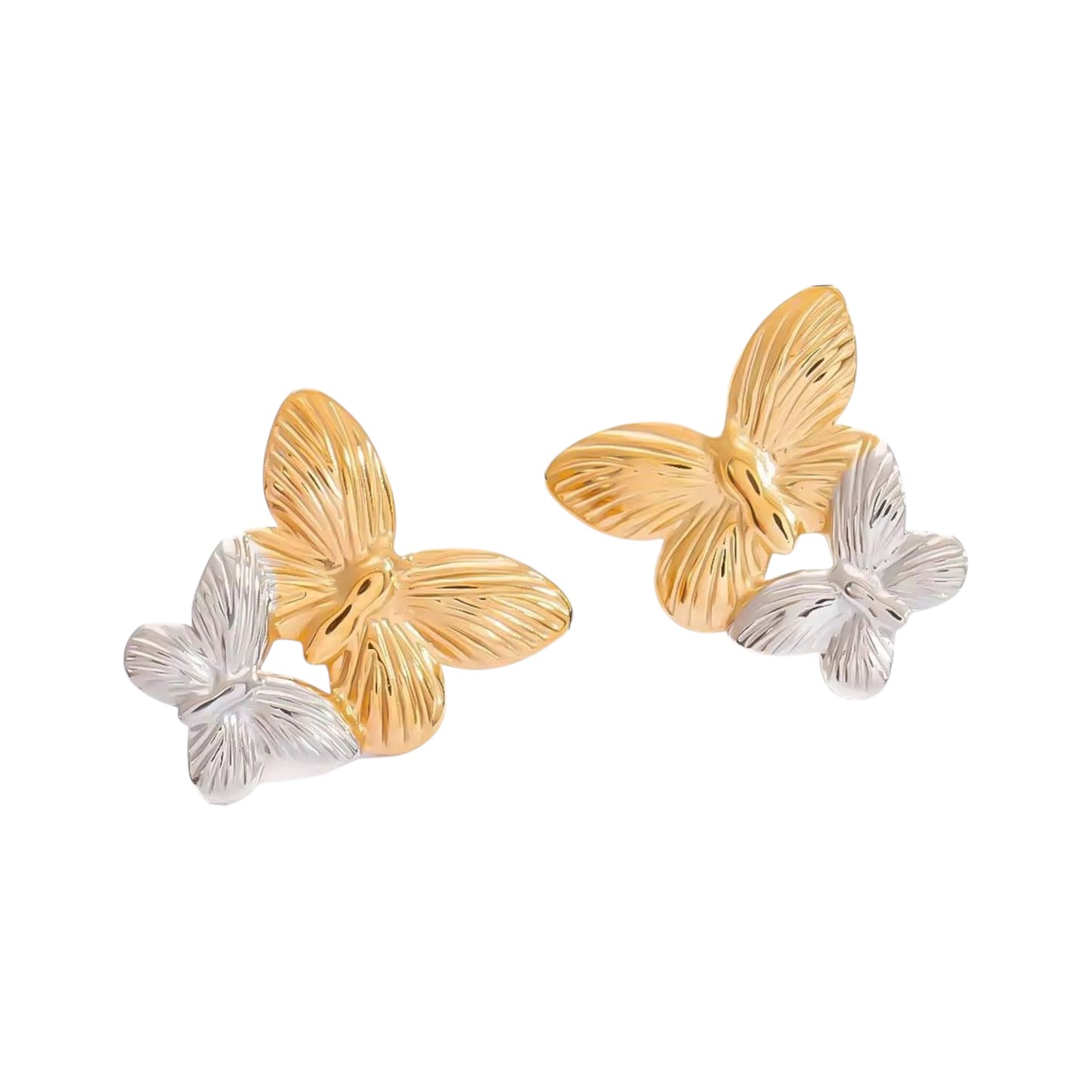 Mariposa Studs -Dual Tone