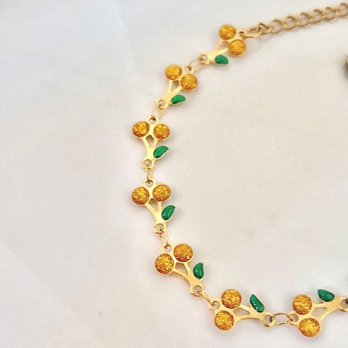 Cherry Crush Bracelet -Yellow