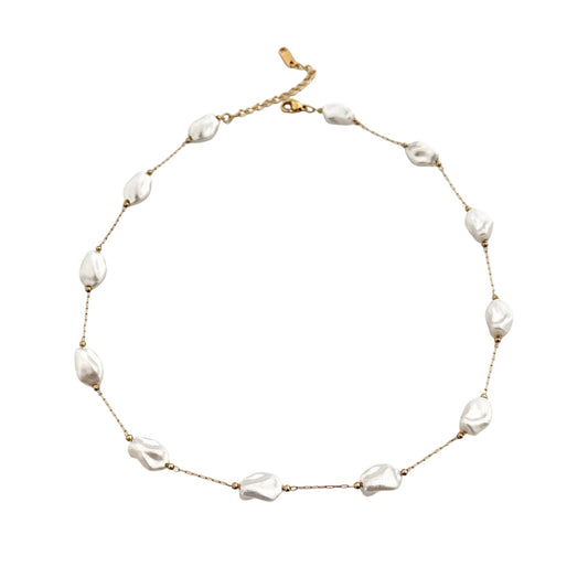 Baroque Pearl LUX Necklace -18K