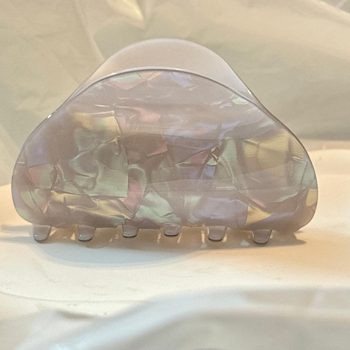Ash Pearlescent Cloudy Claw Clip