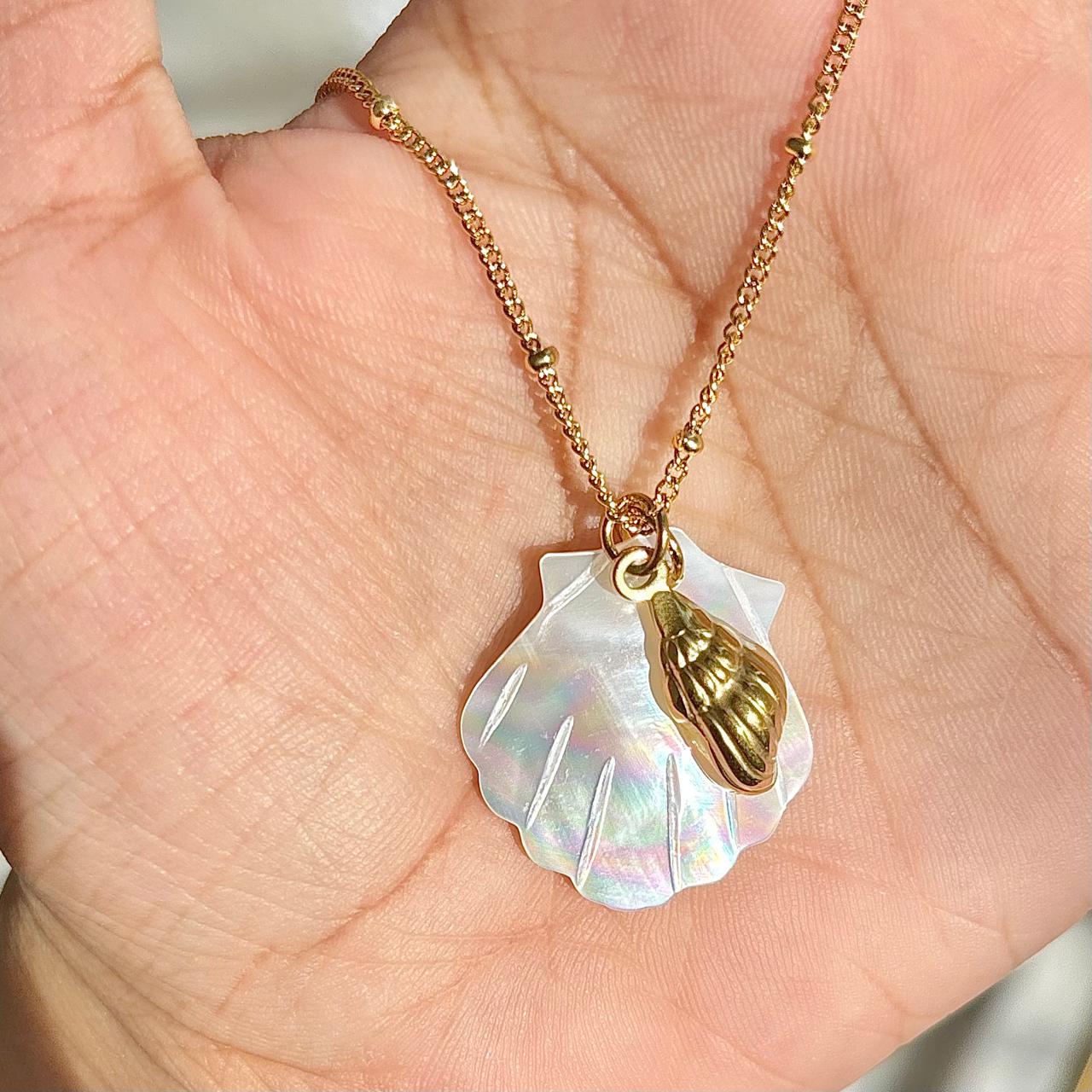 Ocean Whisper Charm Necklace