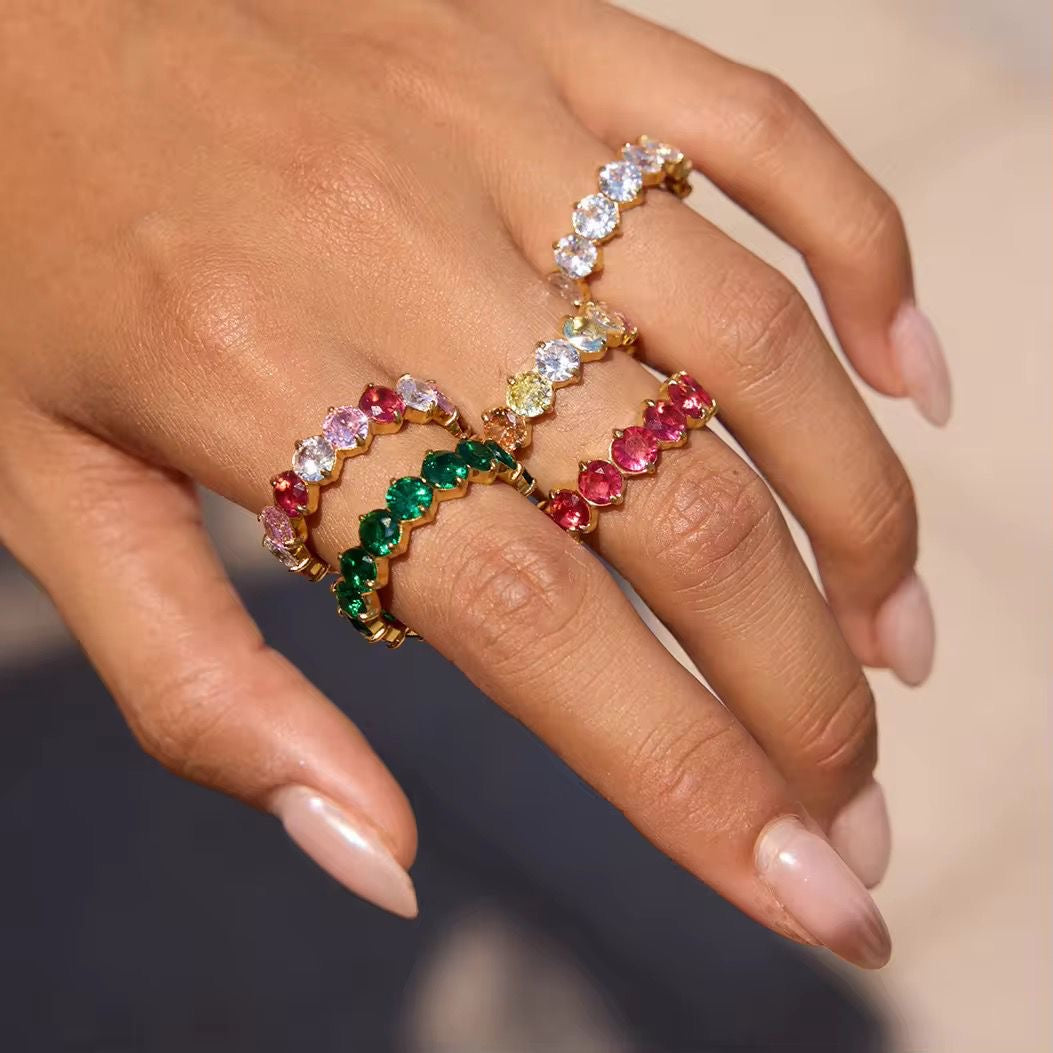 Crownlight Eternity Ring -Pink