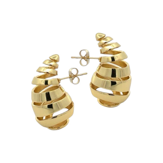 Spiral Bottega Drop Earrings