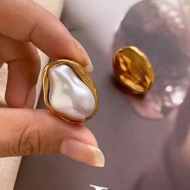 Baroque Pearl Studs