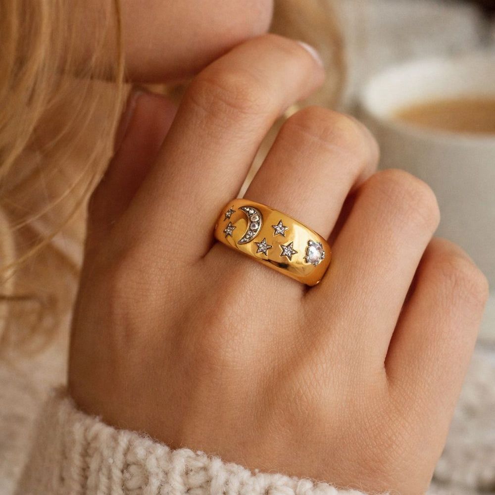 Celestial Bling Dome Ring