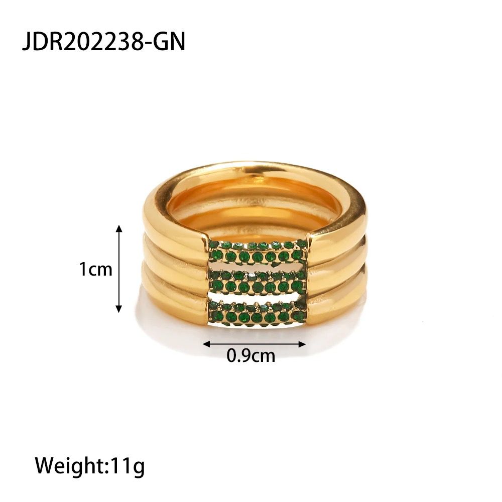 Luxe Phantom Ring -Emerald