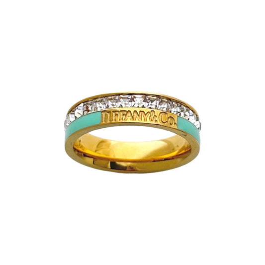 Tiffany Diamante X Turquoise Ring