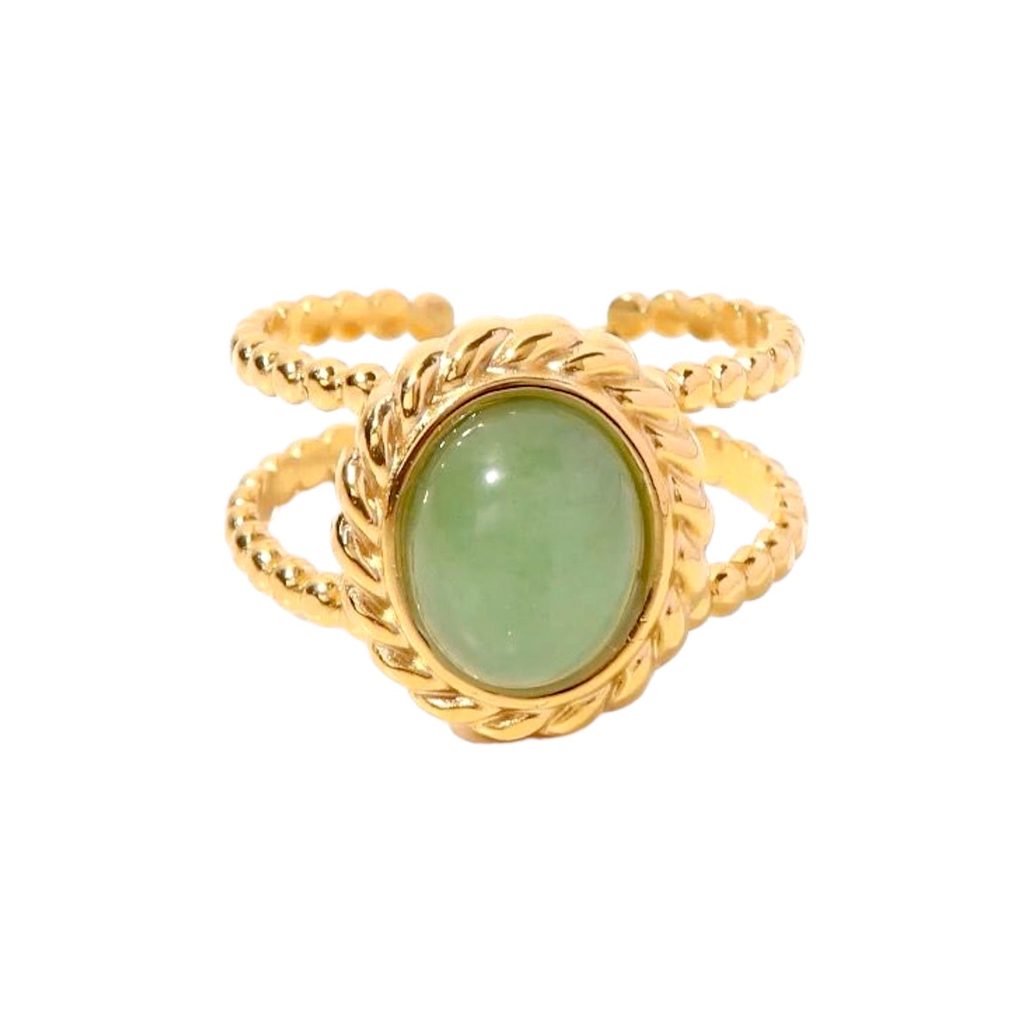 Jade Ring -18K