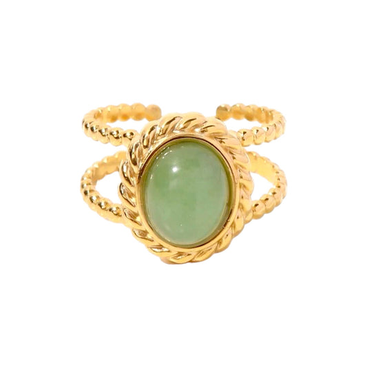 Jade Ring -18K