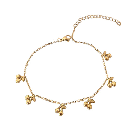 Cherry Charm Anklet