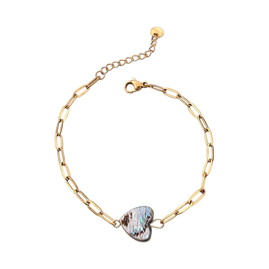 Nacre Heart Bracelet